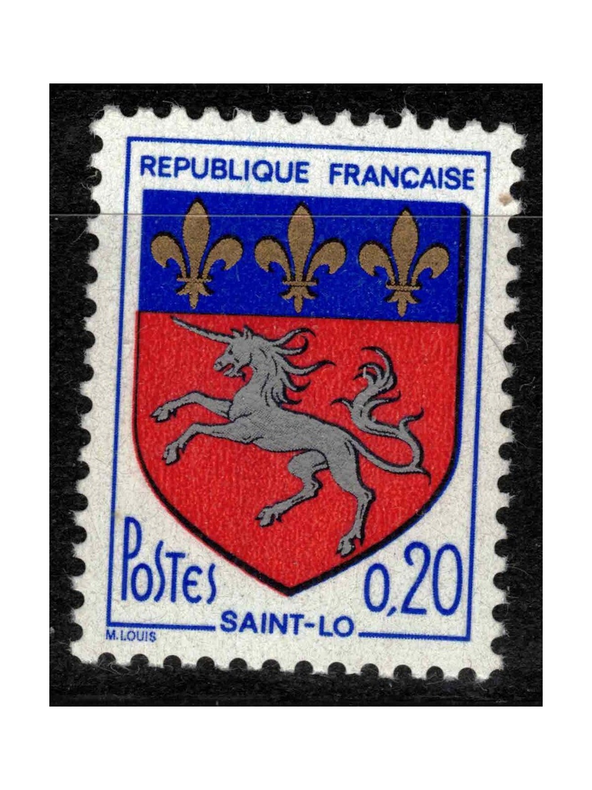 FRANCIA 1966 Stemma di Saint-Lo MNH**