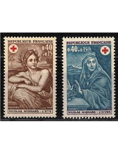 FRANCE 1969 Pro Red Cross 2v MNH**