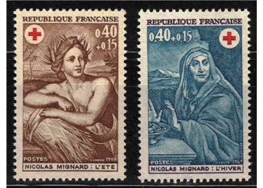 FRANCE 1969 Pro Red Cross 2v MNH**