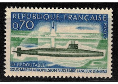 FRANCIA 1969 Sottomarino nucleare Le Redoutable MNH**