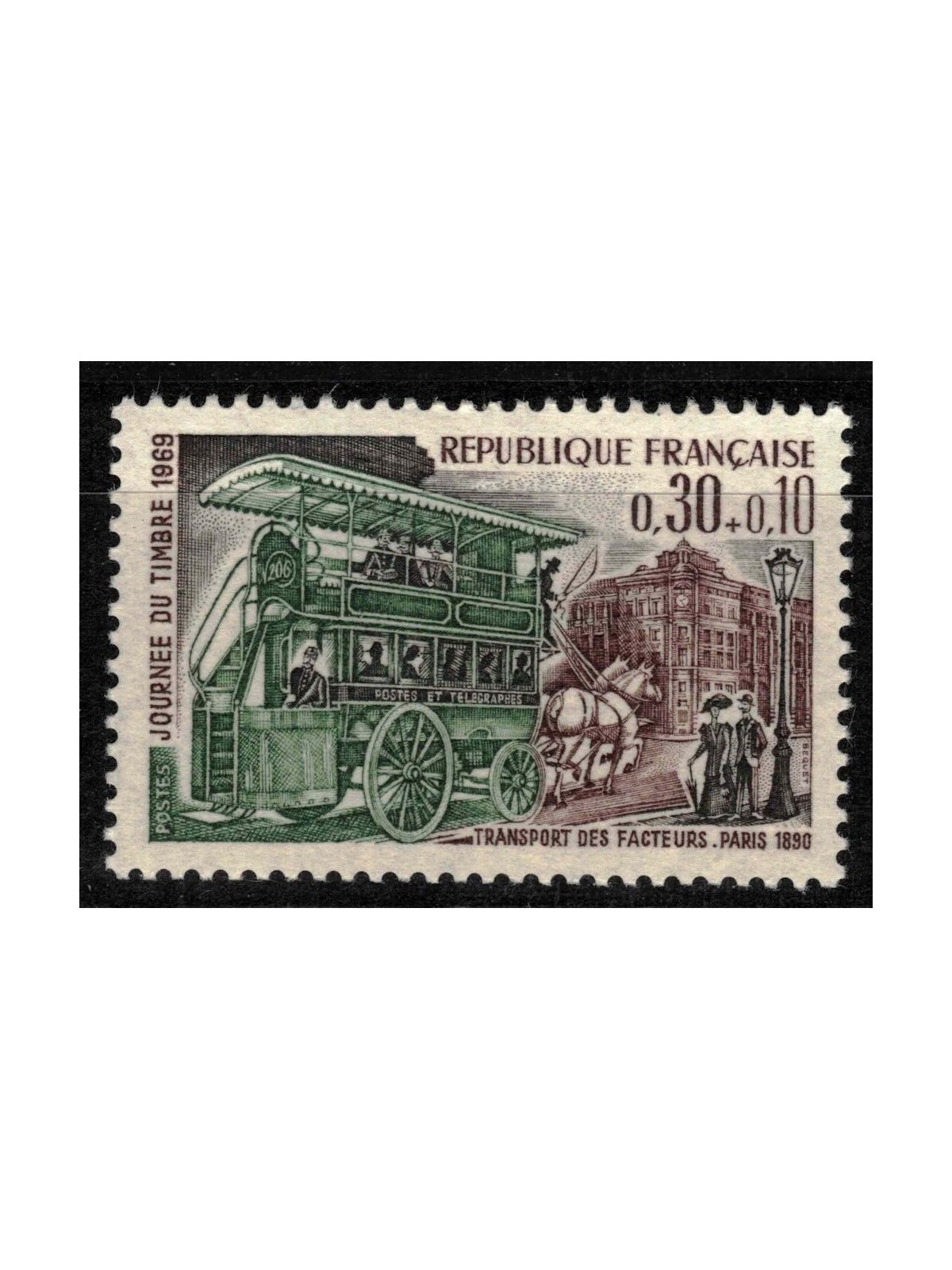 FRANCE 1969 Stamp Day MNH**