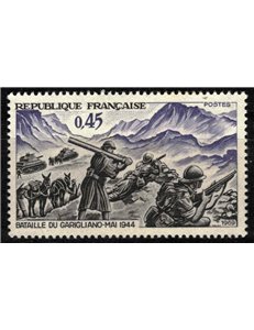 FRANCIA 1969 Battaglia del Garigliano MNH**