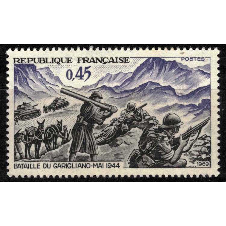 FRANCIA 1969 Battaglia del Garigliano MNH**