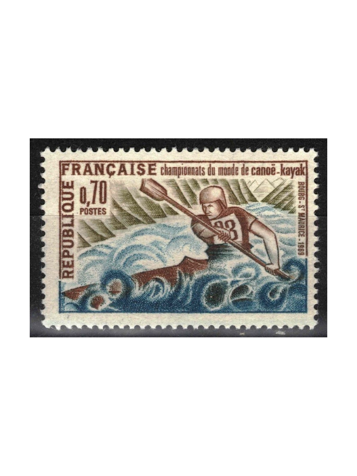 FRANCIA 1969 Campionato Mondiale di Kayak MNH**