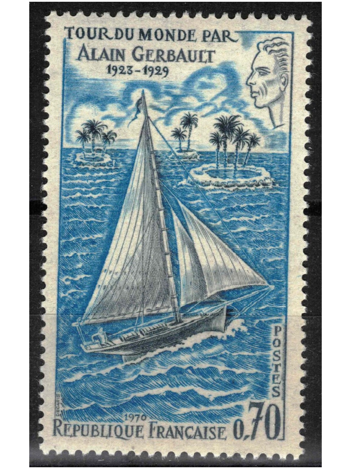 FRANCIA 1969 Alain Gerbault MNH**