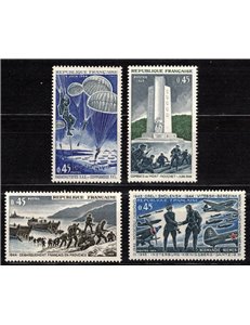 FRANCE 1969 Anniversary of the Liberation 4v MNH**