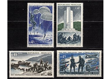FRANCE 1969 Anniversary of the Liberation 4v MNH**