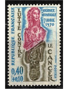 FRANCIA 1970 Lotta contro il cancro MNH**