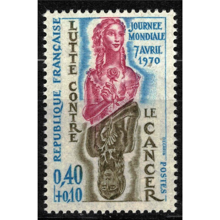 FRANCIA 1970 Lotta contro il cancro MNH**