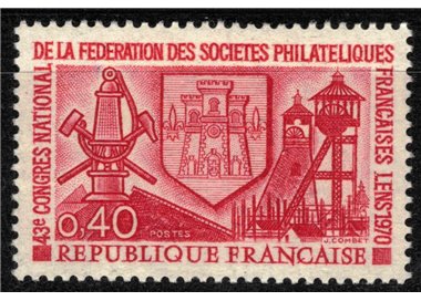 FRANCIA 1970 Società Filateliche Francesi MNH**