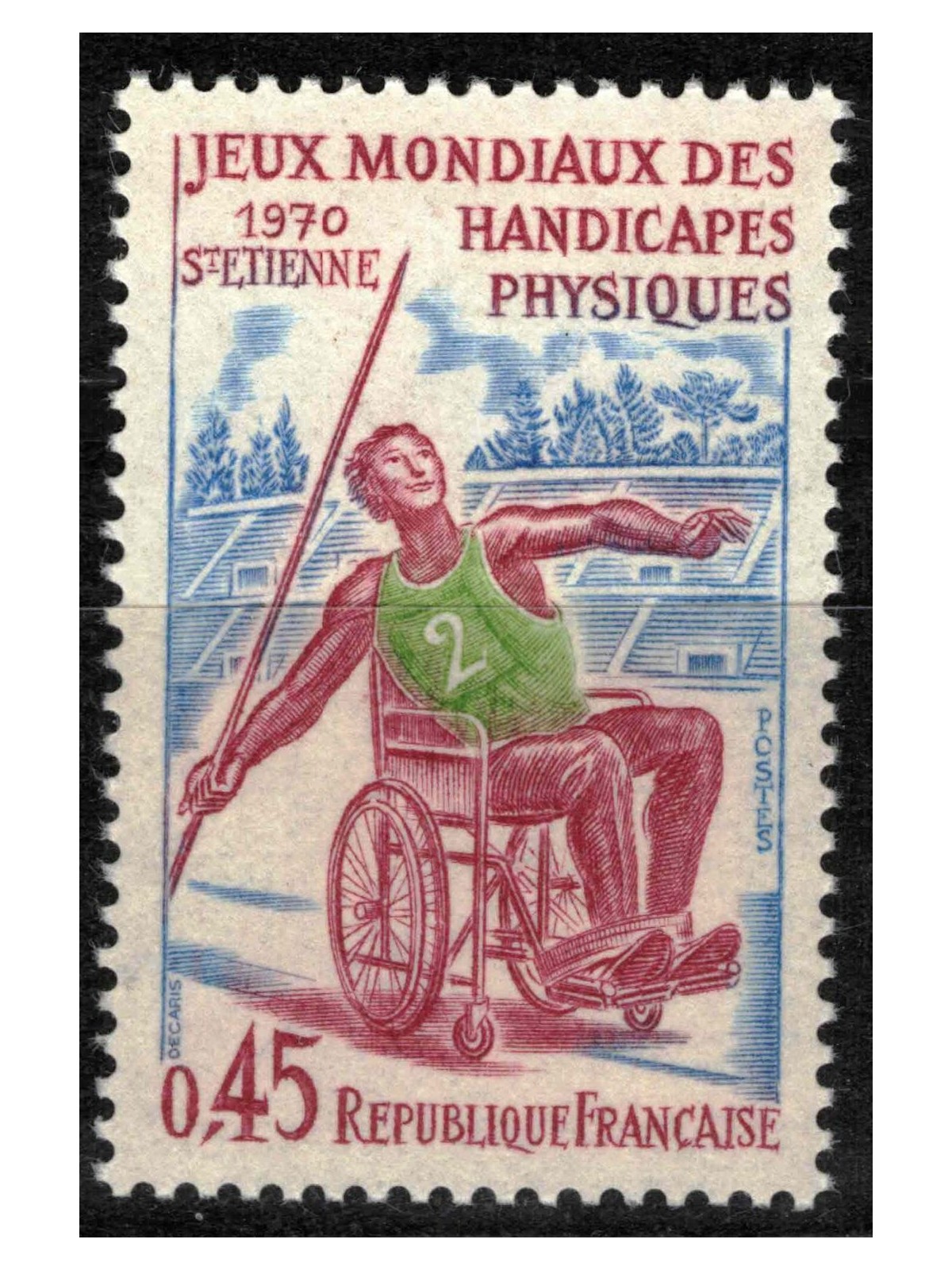 FRANCIA 1970 Giochi mondiali per minorati fisici MNH**