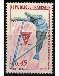 FRANCE 1970 Junior Athletics Championships MNH**