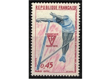 FRANCIA 1970 Campionato juniores di atletica MNH**