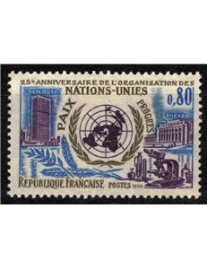 FRANCIA 1970 Nazioni Unite MNH**