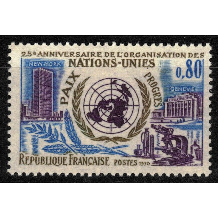 FRANCIA 1970 Nazioni Unite MNH**