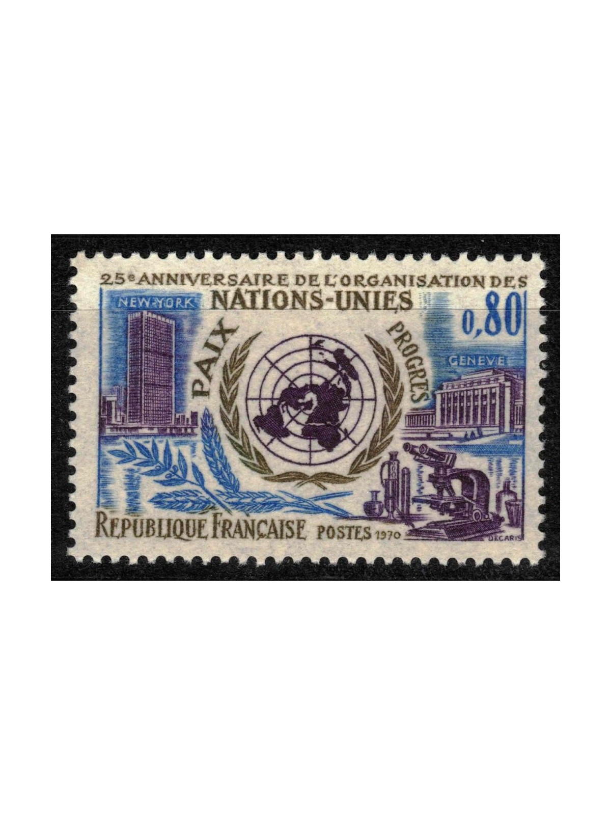 FRANCIA 1970 Nazioni Unite MNH**