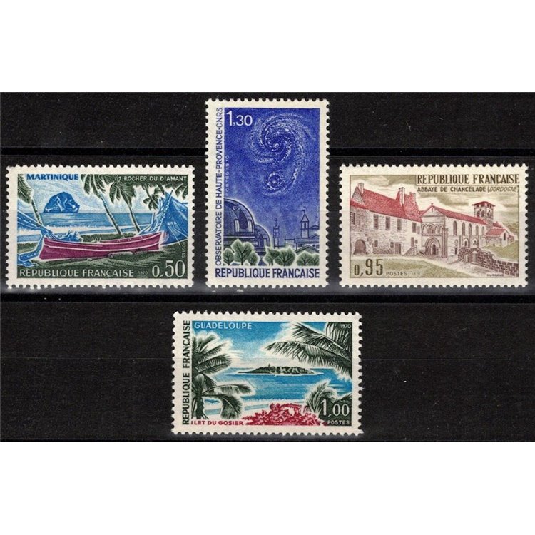 FRANCE 1970 Tourist series 4v MNH**