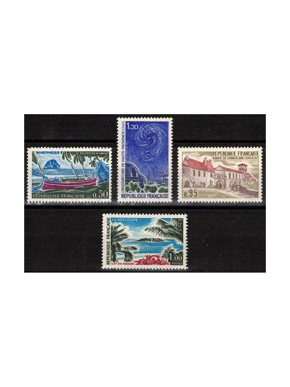 FRANCE 1970 Tourist series 4v MNH**