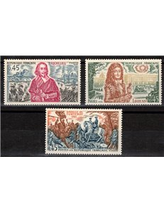 FRANCIA 1970 Storia di Francia (5ª serie) 3v MNH**