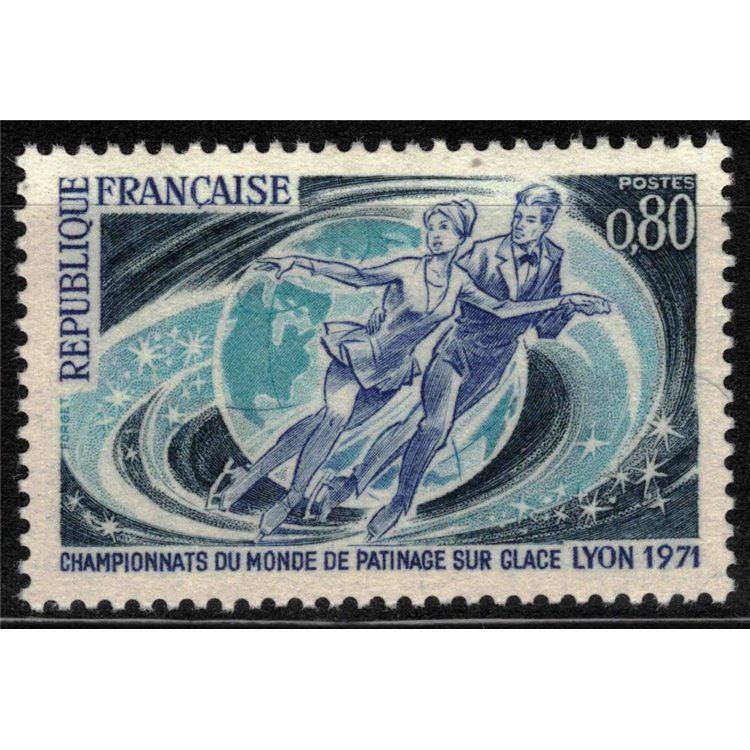 FRANCIA 1971 Campionati di pattinaggio su ghiaccio MNH**