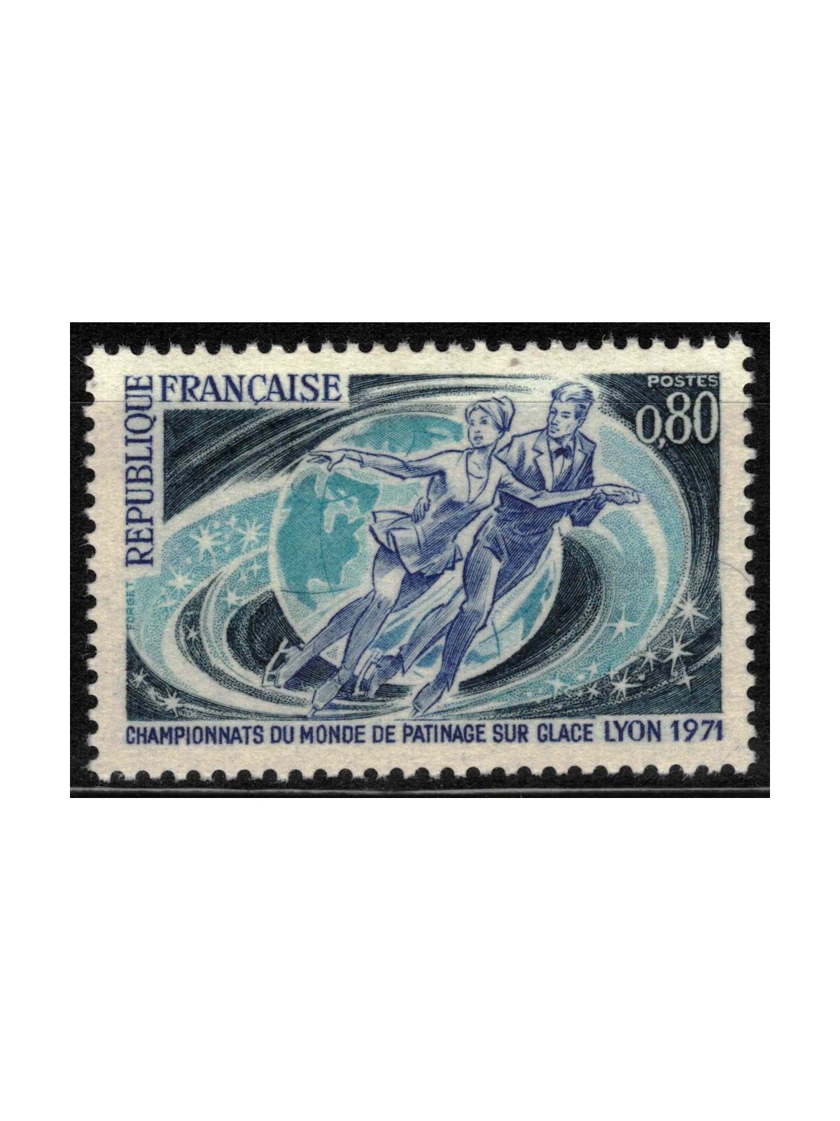 FRANCE 1971 Ice Skating Championships MNH**