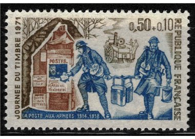 FRANCE 1971 Stamp Day MNH**