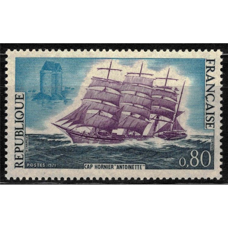 FRANCE 1971 Sailing ship Antoinette MNH**
