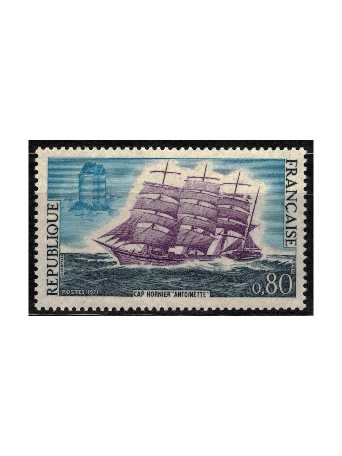 FRANCE 1971 Sailing ship Antoinette MNH**