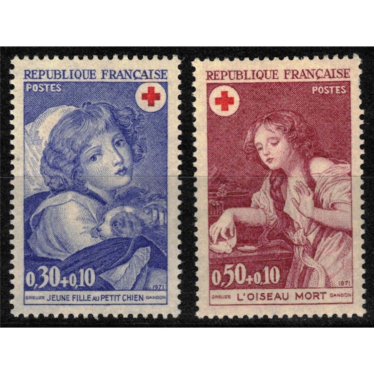 FRANCE 1971 Pro Red Cross (Pictures) 2v MNH**
