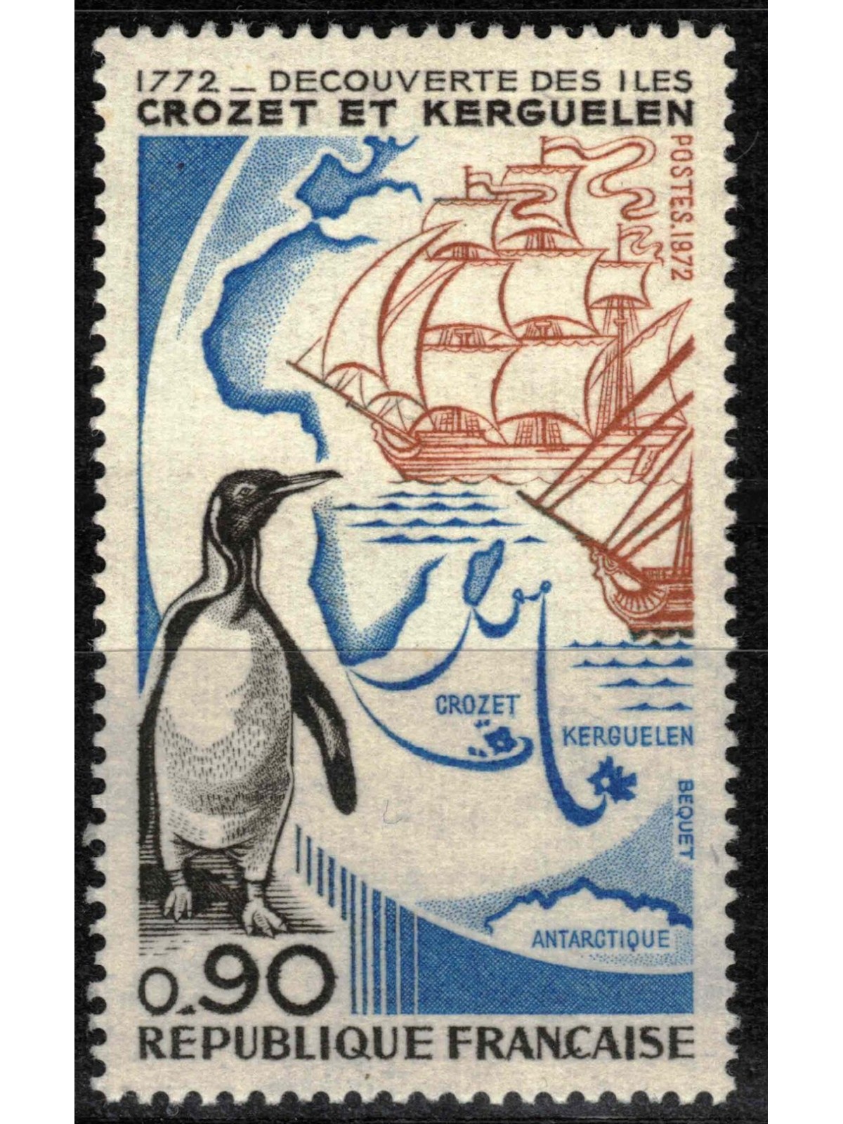 FRANCE 1972 Crozet and Kerguelen Islands MNH**