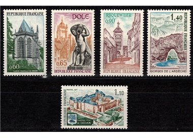 FRANCE 1971 Tourist series 5v MNH**