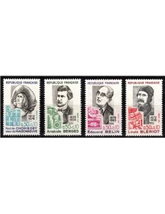 FRANCIA 1972 Pro Croce Rossa (personaggi celebri) 4v MNH**