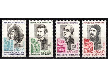 FRANCE 1972 Pro Red Cross (famous people) 4v MNH**