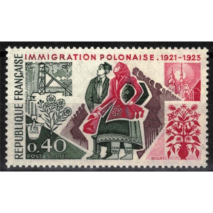 FRANCE 1973 Polish Immigration MNH**