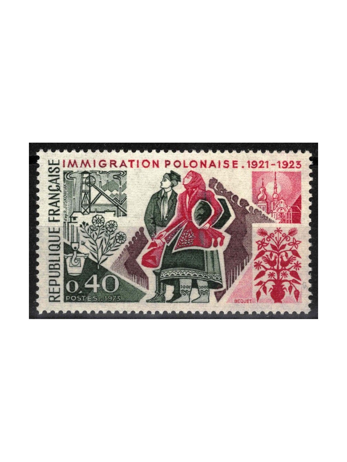 FRANCE 1973 Polish Immigration MNH**