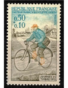 FRANCE 1972 Stamp Day MNH**