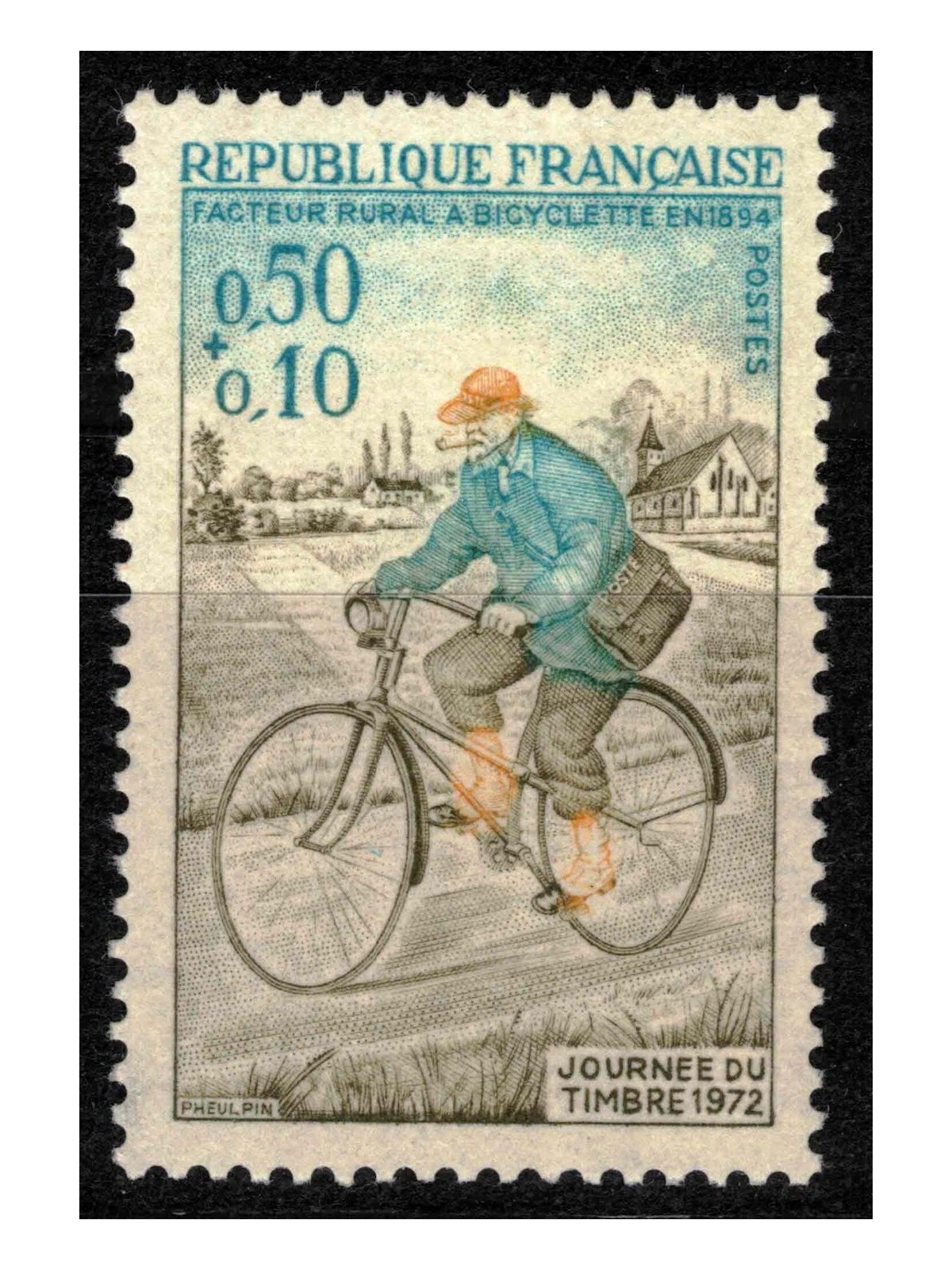 FRANCIA 1972 Giornata del francobollo MNH**