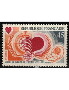 FRANCIA 1972 Mese mondiale del cuore MNH**