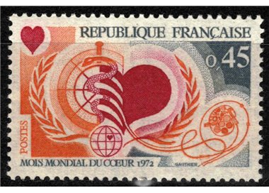 FRANCIA 1972 Mese mondiale del cuore MNH**