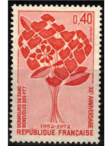 FRANCE 1972 Blood Donors MNH**