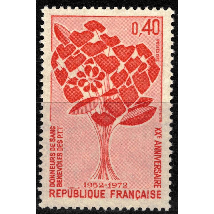 FRANCE 1972 Blood Donors MNH**