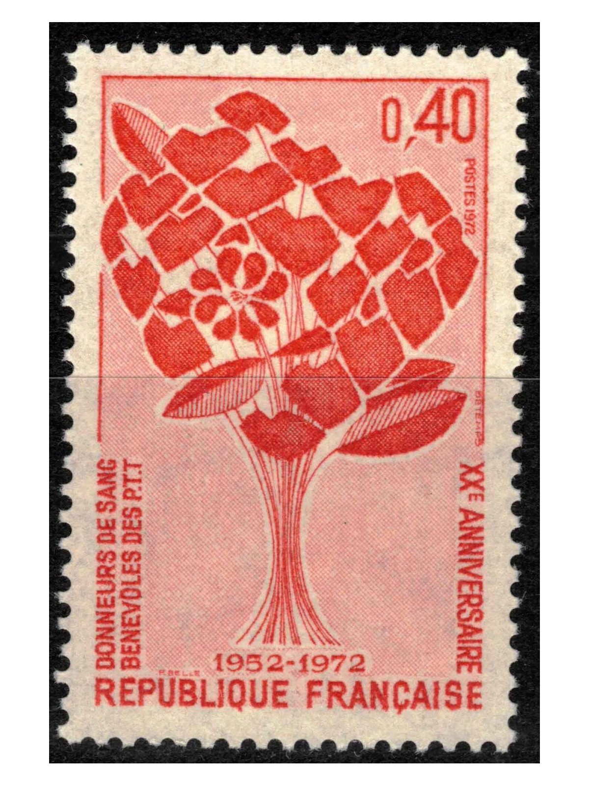 FRANCE 1972 Blood Donors MNH**