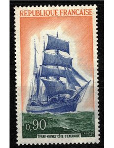 FRANCIA 1972 Veliero Côte d'Émeraude MNH**