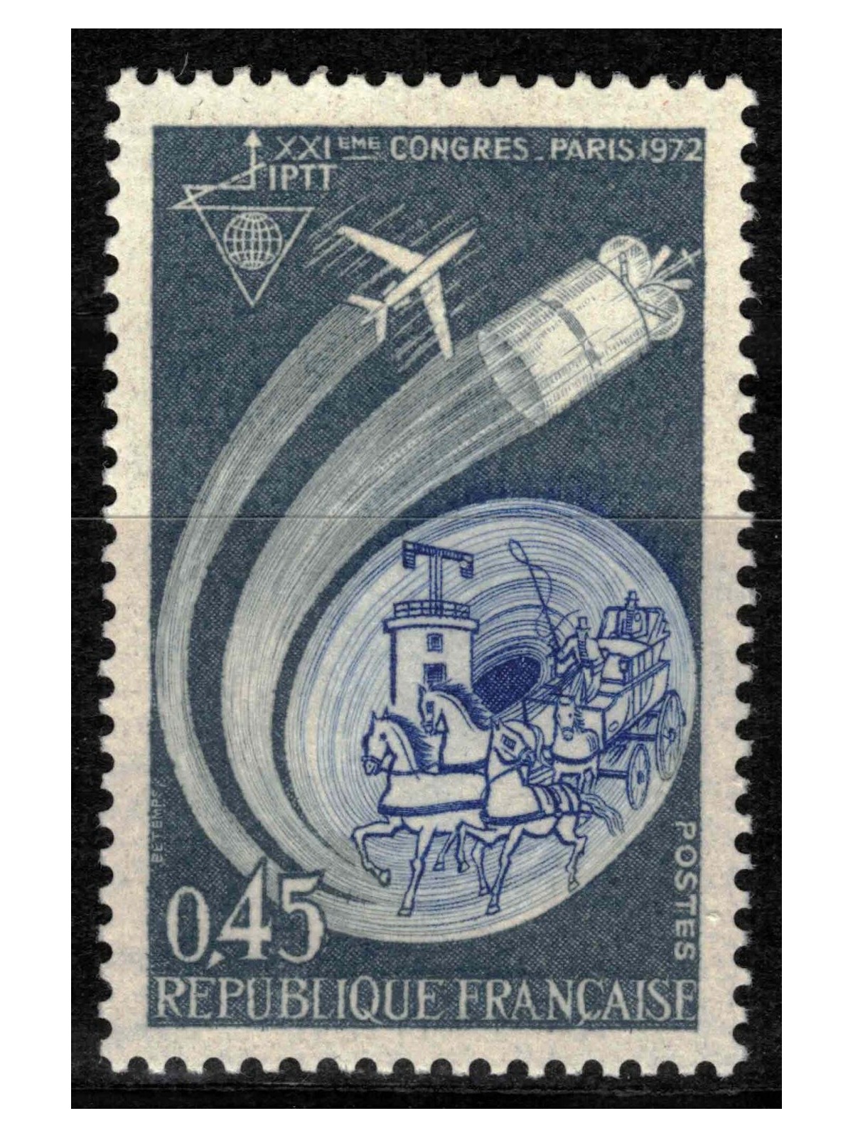 FRANCE 1972 World Congress of PTT MNH**