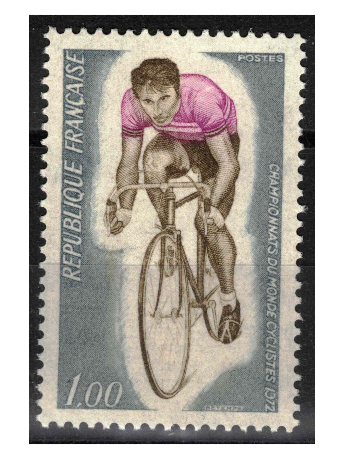 FRANCIA 1972 Campionati di ciclismo MNH**