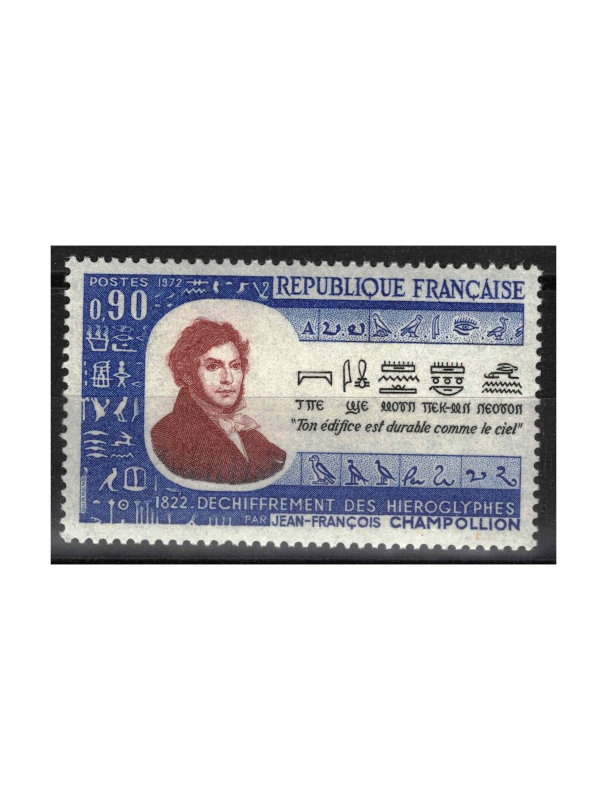 FRANCE 1972 Egyptian Hieroglyphics MNH**