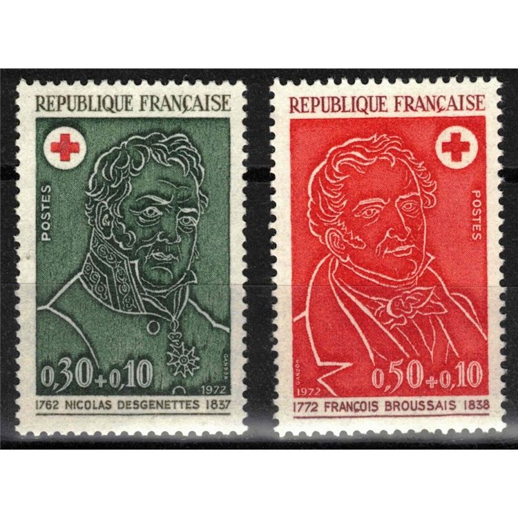 FRANCIA 1972 Pro Croce Rossa 2v MNH**