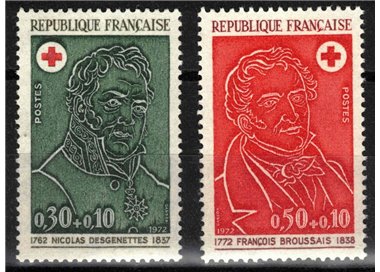 FRANCIA 1972 Pro Croce Rossa 2v MNH**