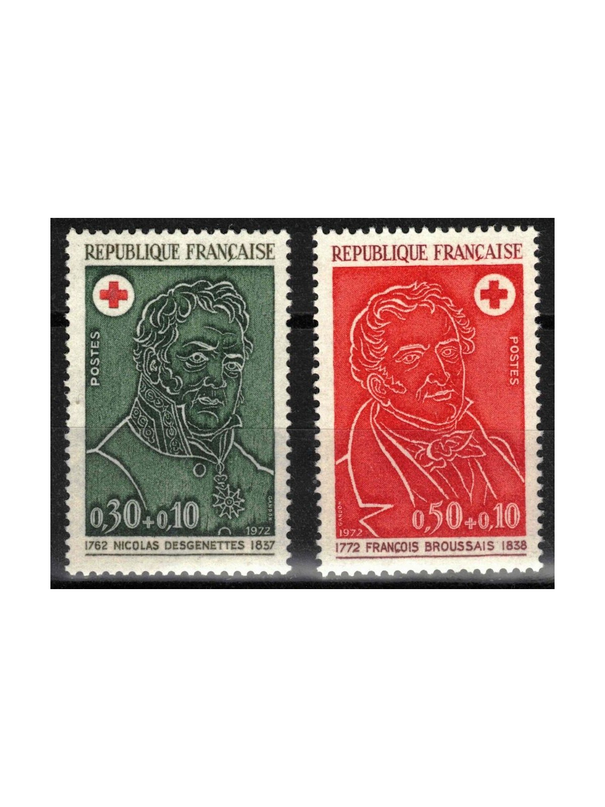 FRANCIA 1972 Pro Croce Rossa 2v MNH**