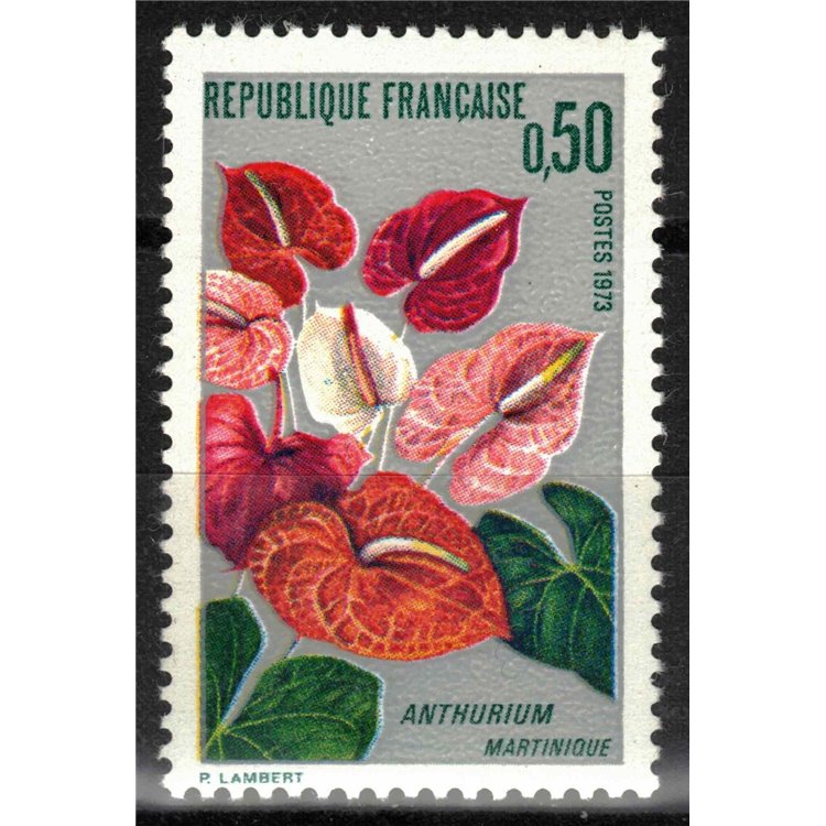 FRANCIA 1973 Fiori (Anthurium della Martinica) MNH**